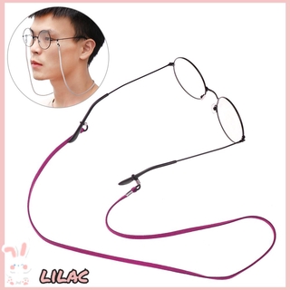 LILAC Fashion Glasses Necklace High Elasticity Cord Holder Reading Glasses Chain Lanyard Strap Women Men Leather Practical Sunglass Strap/Multicolor