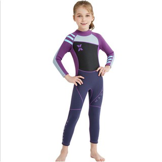 2.5mm Neoprene long Sleeves Kids Wetsuits Diving Suits for Boys/Girls Children