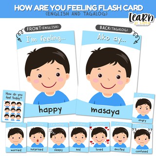 Feelings Flash Card - Laminated