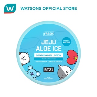 FRESH with BT21 Jeju Aloe Ice Soothing Gel Lotion 300ml