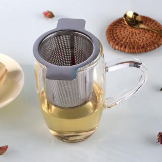 304 Stainless Steel Mesh Tea Strainer Infuser With Double Handle Coffee Teapot Filter Steeper