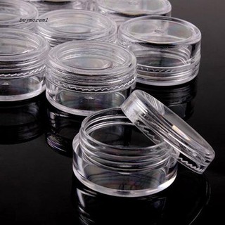 BO_50 Pieces Portable Plastic Cosmetic Sample Containers 5 Gram