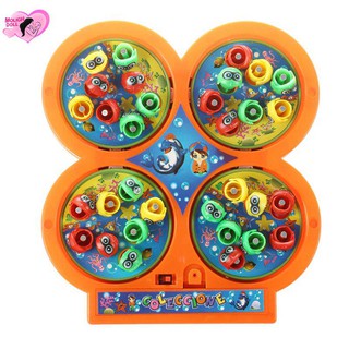 🌟Random Color Go Fishing Game Electric Rotating Magnetic Magnet Fish Toy Kid Educational Toys