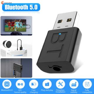 Bluetooth 5.0 Transmitter Receiver Audio Wireless Adapter Portable 3.5mm TV Stereo