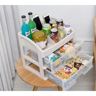 Plastic Desktop Home Office Kitchen Drawer Box Cabinet (4)