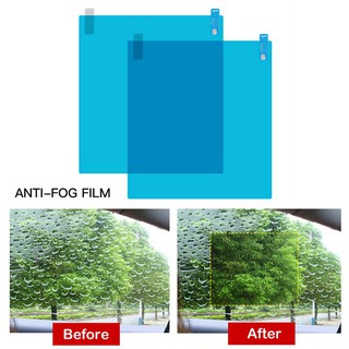 New 2pcs Universal Waterproof Rearview Mirror Film Antifog Sticker Rain-proof