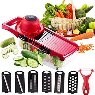 BigTin kitchen 6in1 tools Multifunctional Vegetable Cutter Adjustable Mandoline Slicer