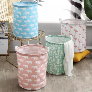 Foldable Laundry Hamper Canvas Basket Dirty Clothes Organizer laundry baskets storage basket (2)