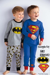 Baby Corp Boy Superhero Pajama Set Superman Batman (4)