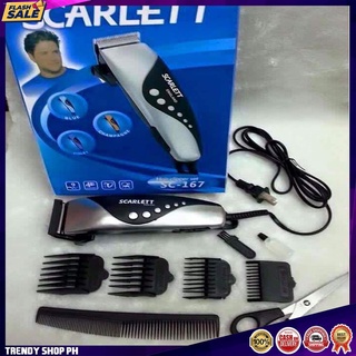 Hair Accessories❦☢■Original Hair Clipper Scarlett Sc-164 Hair Clippers With 8 Accessories