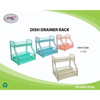 Fuho Plastic Dish Drainer (storage, dish organizer, holder, dish rack, dish cabinet) - Pearl