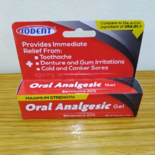 Iodent Oral Analgesic Toothache Gel (Made in USA)(Ships in 2 days)