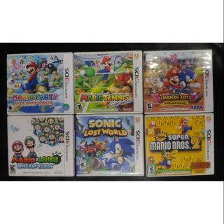 Nintendo Sega Mario Sonic 3DS Games