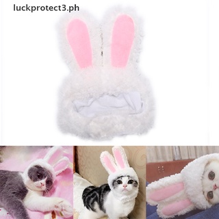 【luckprotect3.ph】 Cat bunny rabbit ears hat pet cat cosplay costumes for cat small dogs party .