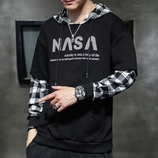 NASA Unisex Hoodie Jacket Plain Pullover Hoodie Sweatshirts Sweater OneMore