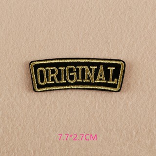 Original Patch Sticker Sew On Iron On Patch Badge Jacket Jeans Clothes Fabric Applique DIY