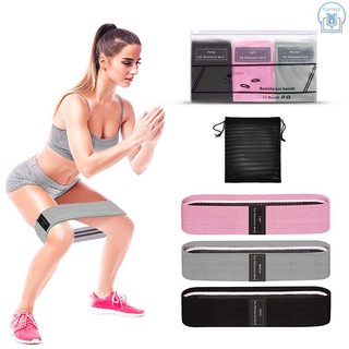 T&F 3 PCS Sports Exercise Resistance Loop Bands Set Elastic Booty Band Set for Yoga Home Gym Training