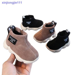 Wenzhou children s shoes autumn and winter new leather children s cotton boots for men and women, baby plus cotton warm shoes, children s sports cotton shoes
