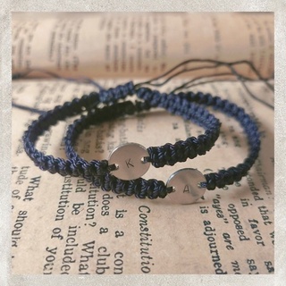 𝙇𝙃 / Personalized Stainless Steel Stamp Bracelet