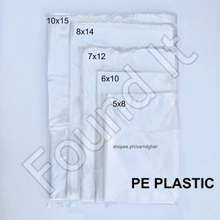 [Found It] PE Plastic Bags 5x8 6x10 7x12 8x14 10x15 inches (100pcs)