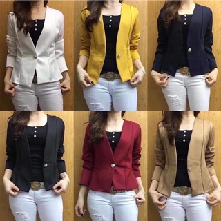 Bangkok Thailand High Quality Plain Blazer Coat Formal Attire For Women Comfortable Wear