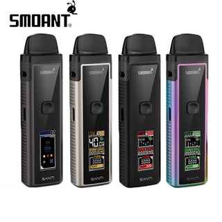 【Ready Stock】◐●▣Original Smoant Santi Kit 1100mAh Battery 40W DL RDL MTL Vape 3.5ml Pod Cartridge S-
