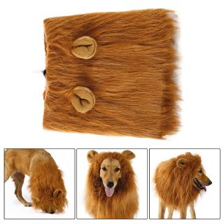 Pet Costume Dog Lion Wigs Mane Hair Scarf Clothes For Party Halloween Festival