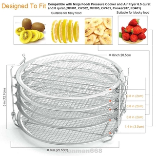 Dehydrator Rack Folding Stainless Steel Food Grade Pressure Cooker For Ninja Foodi