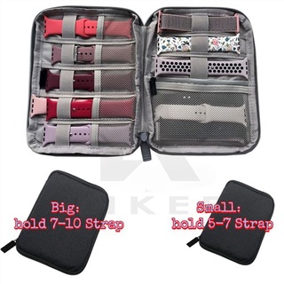 storage box♣﹊❣Portable Travel Watch Strap Organizer Box Case Pouch Holder Band Storage Bag for Apple