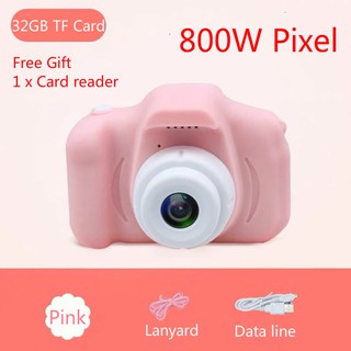 Children Mini Digital Camera 2.0 Inch Screen DSLR Toy Cameras HD 1080P Kids Camcorder Video Recorder