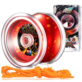 ✵ↂ✱Audi Double Diamond Yo-Yo Toy Yo-Yo Firepower Junior King 6 Yo-Yo Hero High-end Fancy Ball-Flame (1)