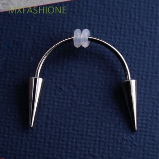 MXFASHIONE Fashion Goth Lips Ring Cool Stainless Steel Puncture Mouth Ring New Fake Septum Piering Body Jewelry BCR Septum Piercing In mouth Piercing Jewelry/Multicolor