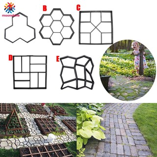 Garden DIY Plastic Path Maker Pavement Model Concrete Stepping Stone Cement Mould Brick (2)