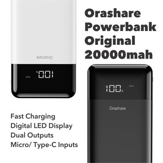 Orashare Powerbank Original 20000mah