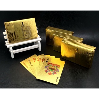 tarot cards One Deck Gold Foil Poker Euros Style Plastic Poker Playing Cards Waterproof Cards Good