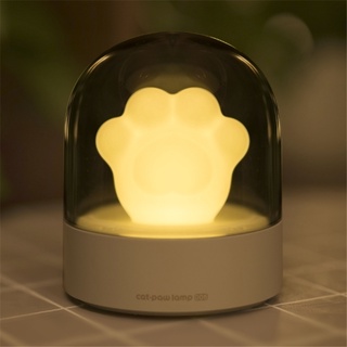 Cartoon Cat Claw Atmosphere Light LED Table Lamp USB Charging Night Light With Music Box For kids