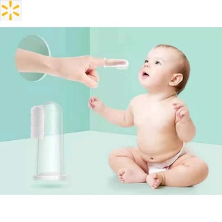 Baby silicone toothbrush clean tongue coating
