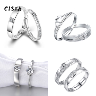925Silver Ring Minimalist Geometri Adjustable Ring Couple Ring Proposal Ring Wedding Ring Couple Ring