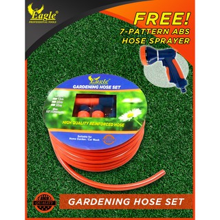 Eagle Professional Tools Gardening Hose Set With Sprayer FREE!! 7 PATTERN SPRAYER (1)