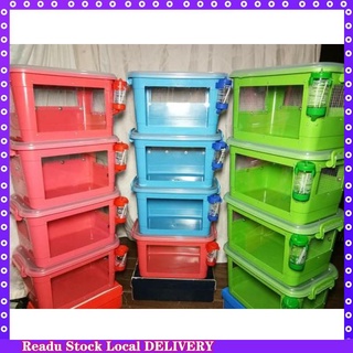 【available】12L bin cage with water bottle (