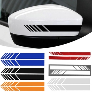 [Ready Stock]ஐ✔❐2pcs Car Rear View Mirror Stripes Vinyl Decal Car Stickers