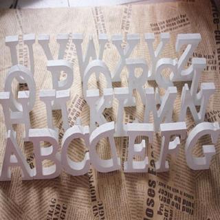 Wood Wooden Letters White Alphabet Wedding Birthday Party Home Decorations