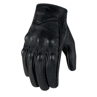 HW Motorcycle Gloves Cow Leather Touch Screen Cycle Racing Glove (1)