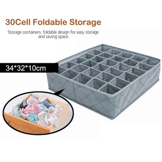 30 Cells Bra & Underwear Organizer Drawer Storage Box - PANALO
