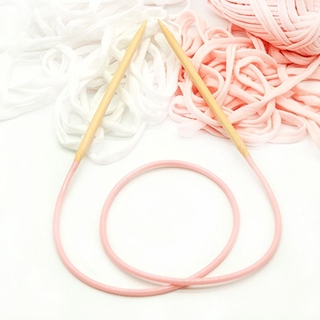 LIVI 3pcs Circular Knitting Needle Set Bamboo Wooden Circular Sewing Crochet Hook DIY