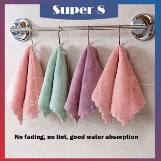 SUPER8 Microfiber Cleaning Cloth Hand Washing Cloth Kitchen Towel