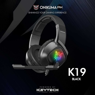 ONIKUMA K19 Gaming Headset with Mic for Cellphone RGB Lights for PS4/PC/XBOX/MOBILE