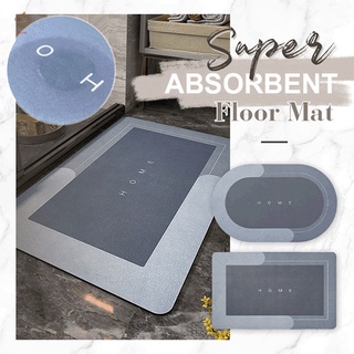 Super Absorbent Floor Mat Quick-Drying Non-Slip Nordic Style Diatom Mud Bath Mat For Bathroom Floor