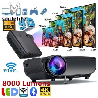 【spot good】✜▦♙1080P 3D 4K HD LED Projector Home Theater Cinema