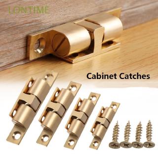 LONTIME Brass Door Stop Magnet Lock Buckle Cupboard Push Damper Buffer With Screws